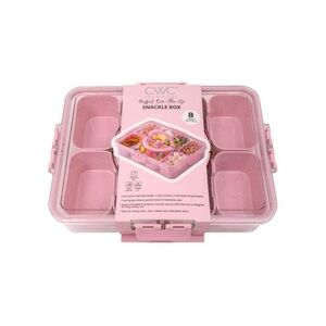 Set of 2 CWC Pink Sparkle On the Go Snackle Box with Compartments *BRAND NEW*
